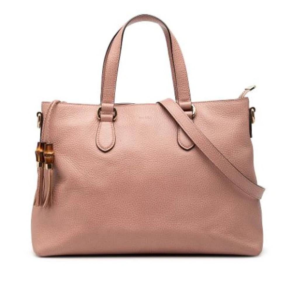 Gucci Vintage Pre-owned Satchel - Vintage - Dame - Lyserød - ONE SIZE - Læder