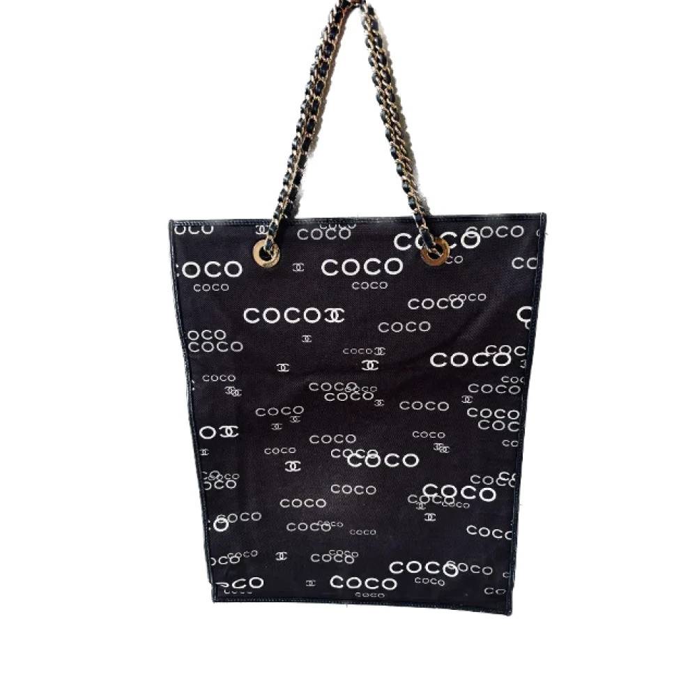 Chanel Vintage Pre-owned Canvas chanel-tasker - Vintage - Dame - Sort - ONE SIZE - Uld