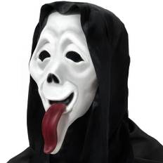 Halloween Ghostface mask, Scream mask barn vuxna skräck spökface-mask, latex spöke ansikte mask spökansikte kostym halloween kostym läskiga tillbehör, för halloween karneval fest