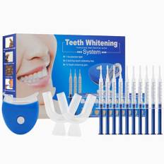HASAIKA® Tandblekningssats, professionell tandblekning kit med 10 st tandblekning geler, omedelbar förbättring av gula och blekta tänder
