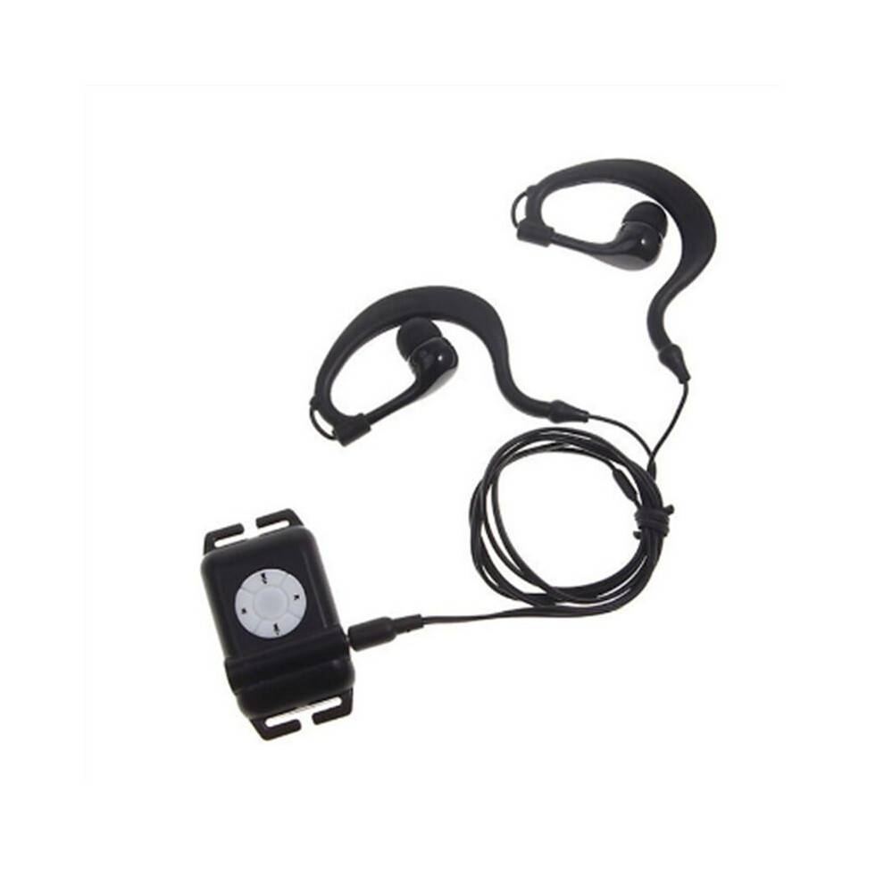 Mp3 for Swimming Waterproof MP3 Player with Earphone FM Mp3 for Surfing Wearing Type Earphone Clip Mp3 Player(4GB)