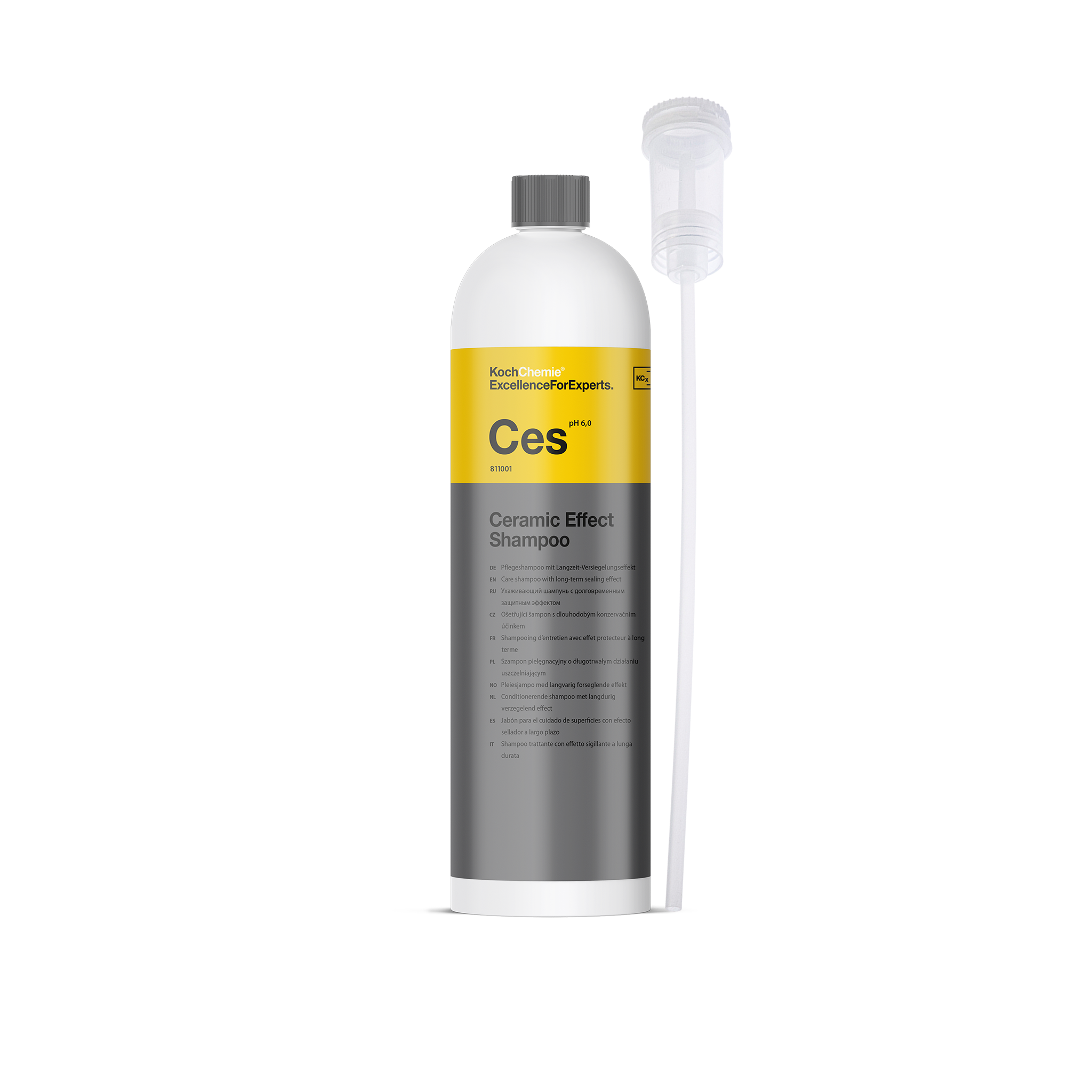 Ceramic Effect Shampoo "Ces" Pflegeshampoo mit Langzeit-Versiegelungseffekt - 1000ml + Dosierkappe