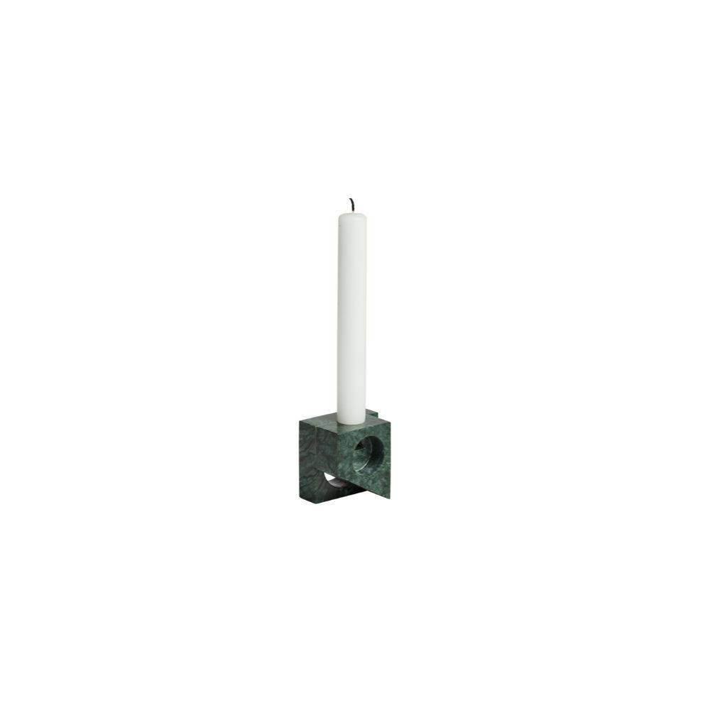WOUD Jeu de Dés 2 Candle Holder Green