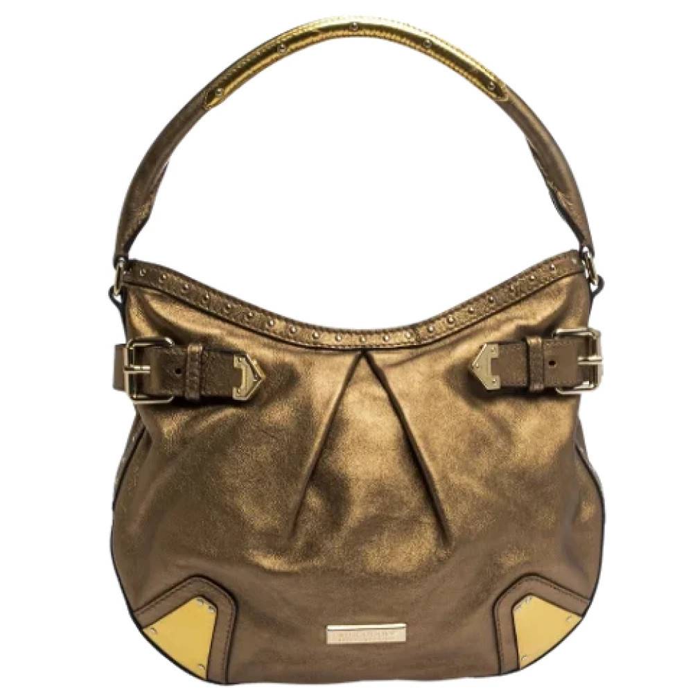 Burberry Vintage Pre-owned Laeder hndtasker - Vintage - Dame - Gul - ONE SIZE - Læder