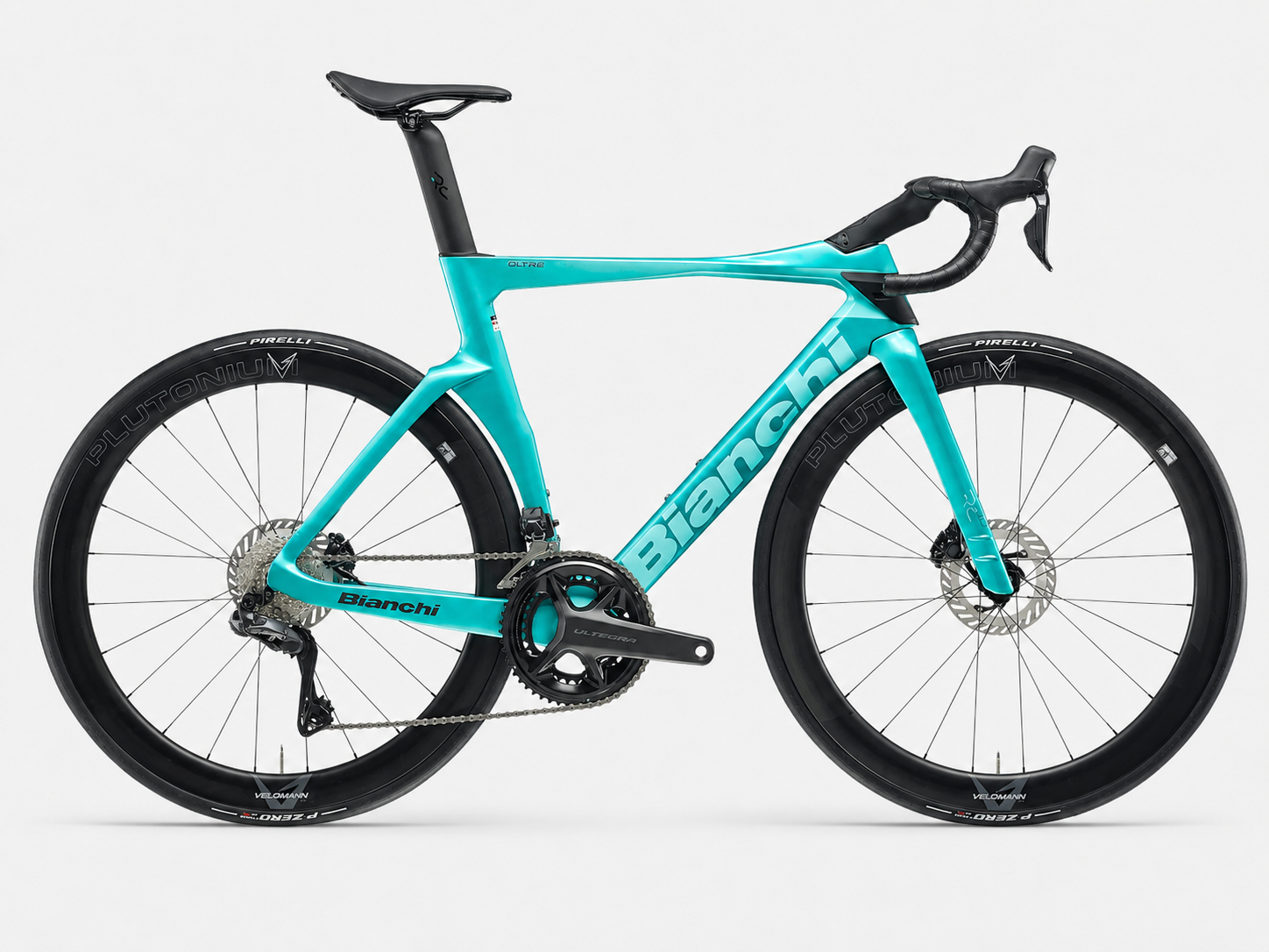 Bianchi Oltre RC 2026 - Shimano Ultegra Di2 2x12sp - Velomann Plutonium Carbon 50mm - 008 / 59 / ZE - Metallic Celeste / CK16 – full GLOSSY