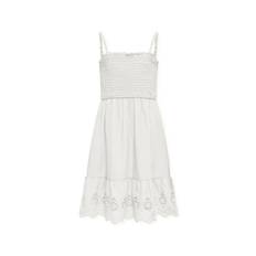 KIDS ONLY KOGLOU LIFE EMB SMOCK DRESS WVN - Hvid