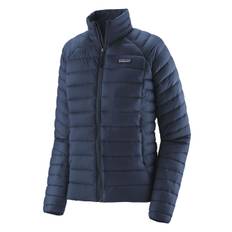 Patagonia - dunjacka med logotypmärke - dam - Dun/återvunnen nylon - XL - Blå