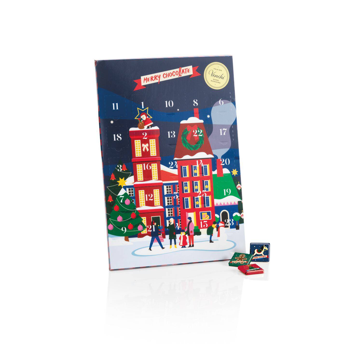 Venchi Adventskalender Classic 25 luckor med choklad