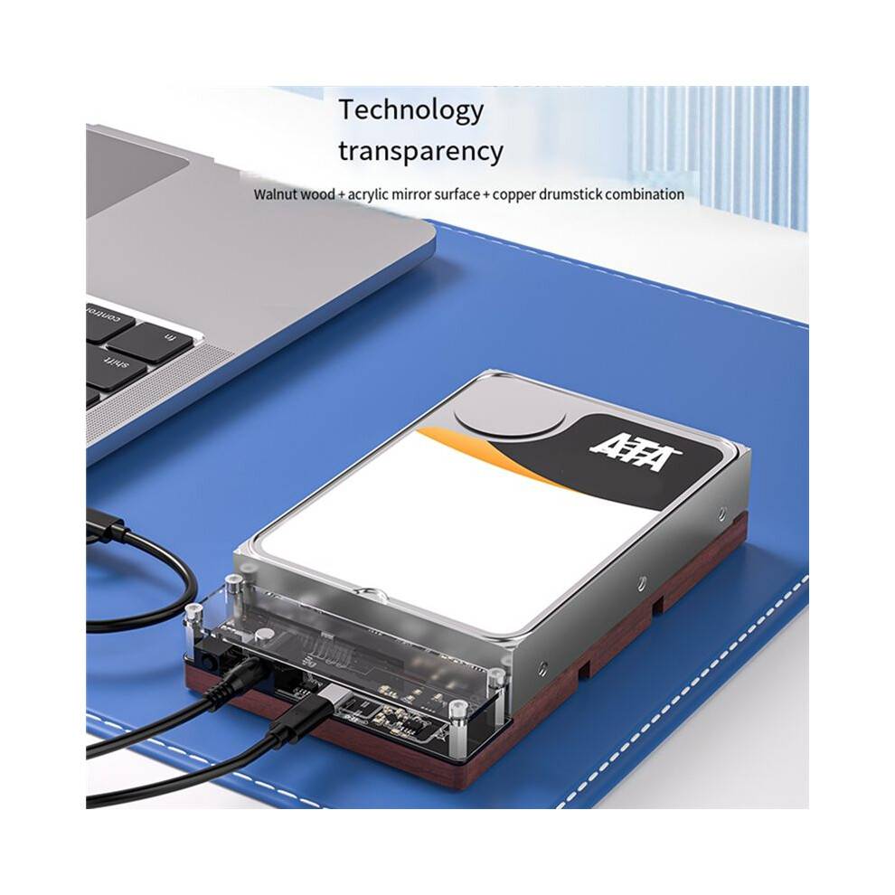 Upgrade 2.5/3.5Inch SAS/ HDD SSD Disk Case for SAS Hard Drive Enclosure to USB 3.0 HDD Docking Station EU