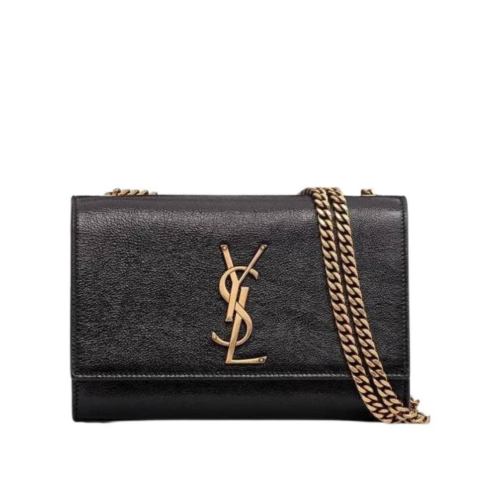Yves Saint Laurent Vintage Pre-owned Kate Skuldertaske - Vintage - Dame - Sort - ONE SIZE - Uld