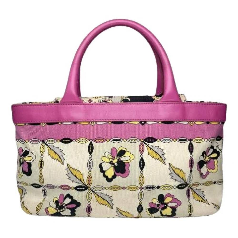 Emilio Pucci Pre-owned Pre-owned Håndtaske - Vintage - Dame - Flerfarvet - ONE SIZE - Læder