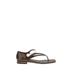 Miu Miu, Sko, Dame, Grå, 40 EU, Læder, Læder Tåsplit Sandaler
