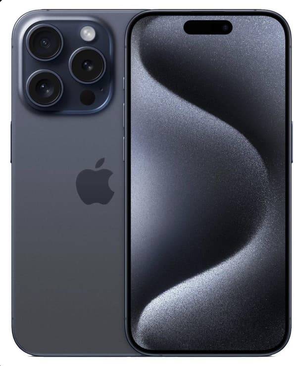 APPLE-Used- iPhone 15 Pro 128GB-Blått titan- Batterihälsa 95%