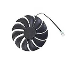 85MM grafikkortfläkt FD9015U12D DC12V 0,55AMP 4-stift för PowerColor RADEON RX 6400 ITX