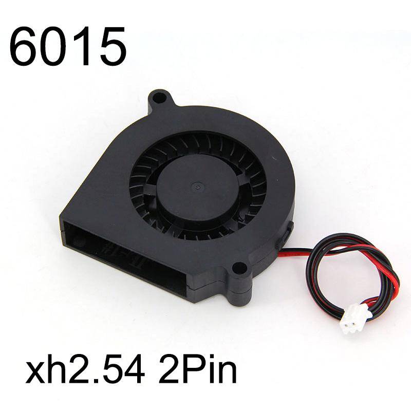60mm 6015 DC 5V 12V 24V Borstlös 2PIN Turbo Fläktkylare 60x60x15mm 6cm För Dator PC CPU-chassi 3D-skrivare Kylning