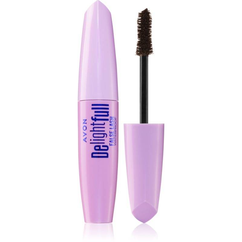 Avon DelightFull False Lash Længdegivende vandfast mascara Skygge Lava Brown 10 ml - 10 ml
