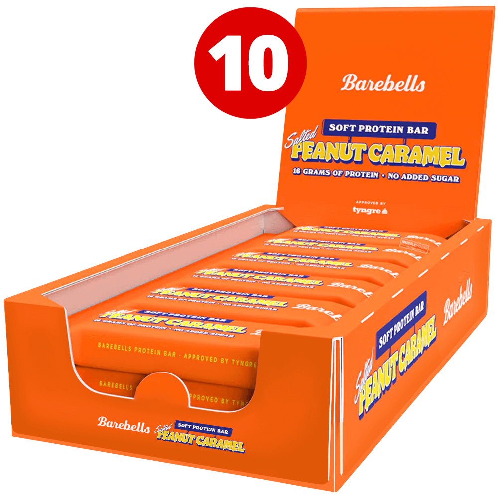 Barebells Soft Bar Salted Peanut Caramel - 10x55g. - Proteinbar