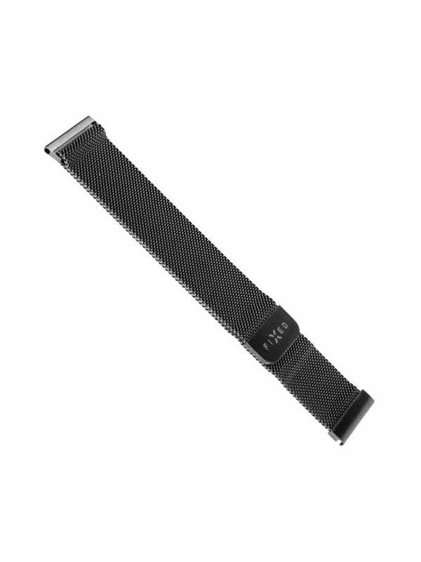 FIXED Mesh metal rem til Smartwatch Universal 20mm Sort