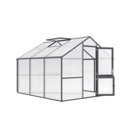 KGT Nelke III drivhus, antracitgrå, 9,59 m²