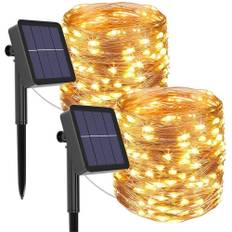 Fairy Udendørs LED Lyskæde med SOLCELLER - 300 LED lys / 32m - Varm hvid