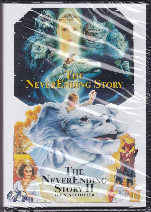 DVD x2 / The NeverEnding Story 1&2 / 2-disc / Clarissa Burt / Ny & Inplastad