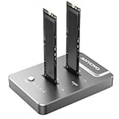 NVMe M.2 Clone SSD-hölje, M2, SSD, offline Clone Station 10 Gbps, Dual Bay M.2, NVMe Docking Station USB3.2 Gen 2 M.2, Clone NVMe Dual Bay NVMe M2 SSD, för NVMe 2230/2242/2260/2280