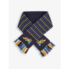 Jojo Maman Bébé JoJo Maman Bébé Navy Blue Boys Digger Striped Scarf