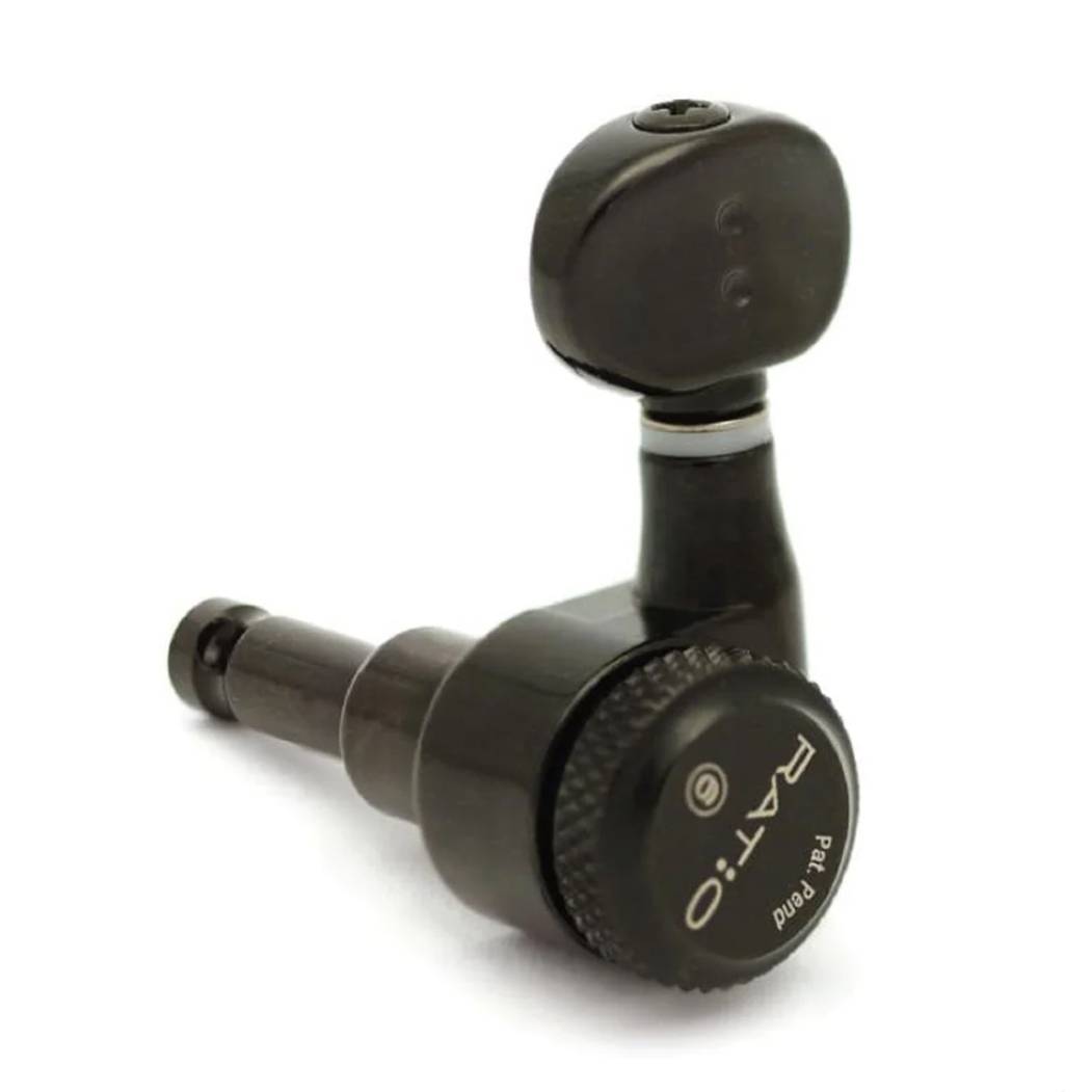 Graph Tech PRL-8731-LB0 RATIO LEFTY Electric Guitar Locking Machine Heads (6 in line)