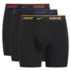 Nike 3-pak Everyday Essentials Cotton Stretch Boxer - Black/Yellow - Medium * Kampagne *