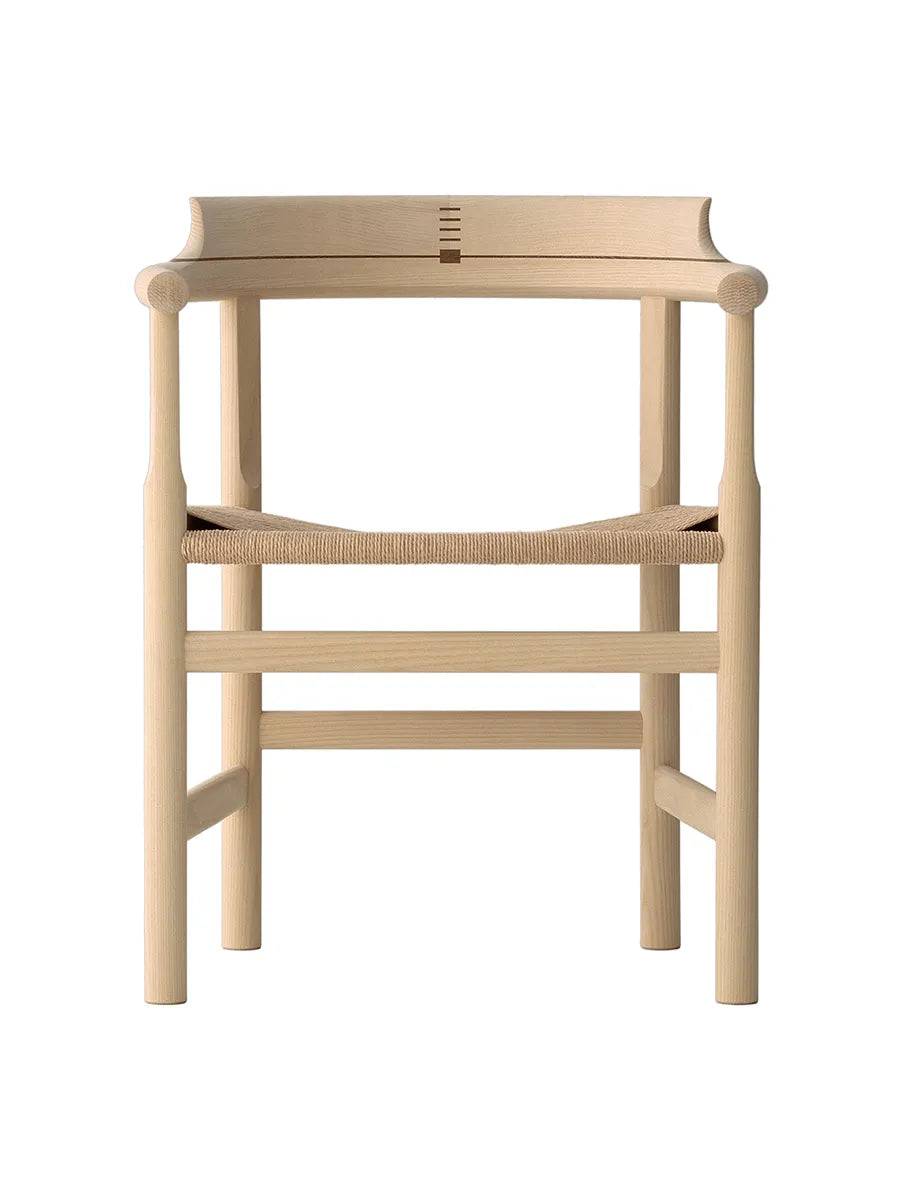 PP62 Kaptajnens Stol af Hans J. Wegner Sæbebehandlet / Sort papirgarn / Eg - Jacobsen Plus