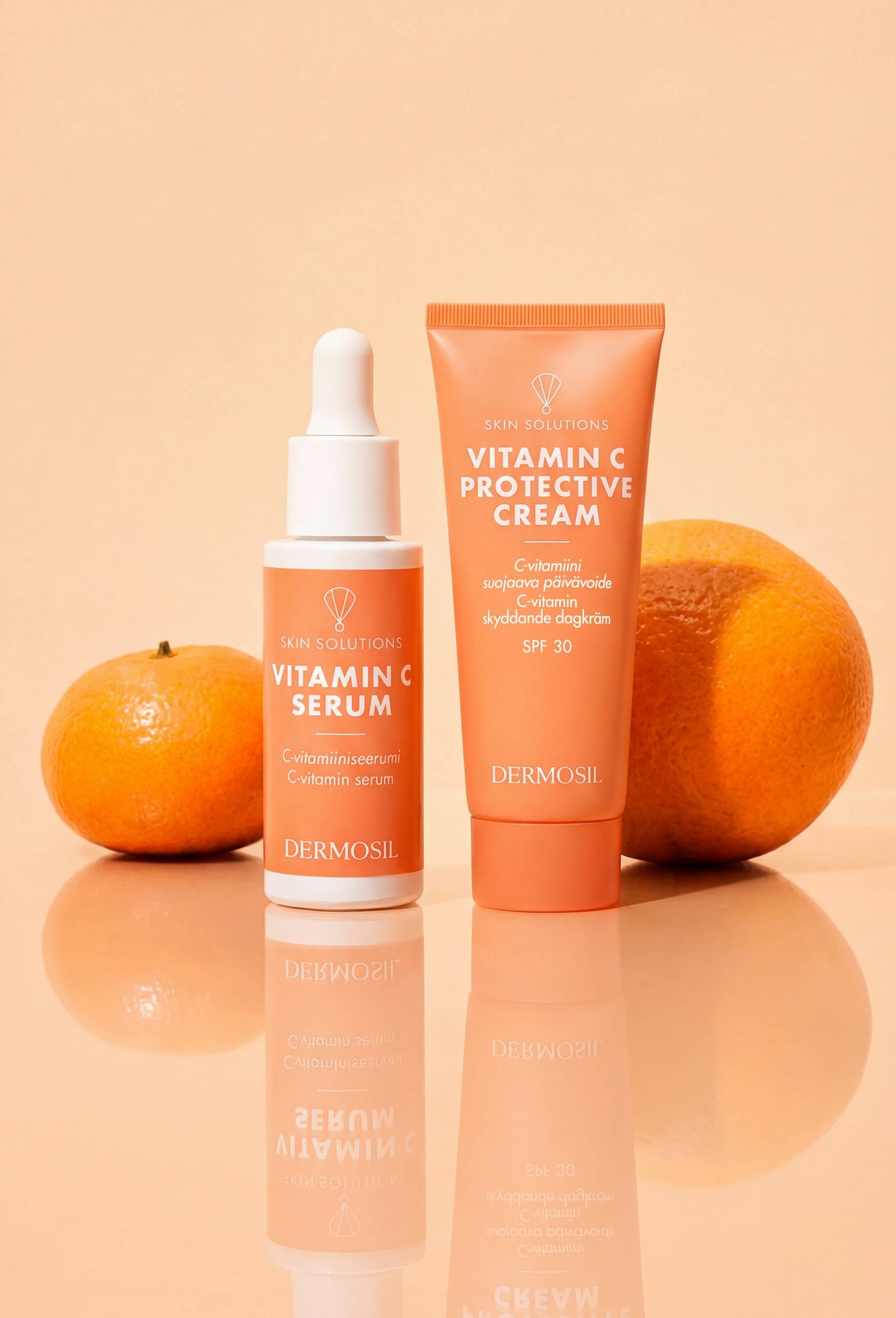 C-vitamin SPF-kräm och serum
