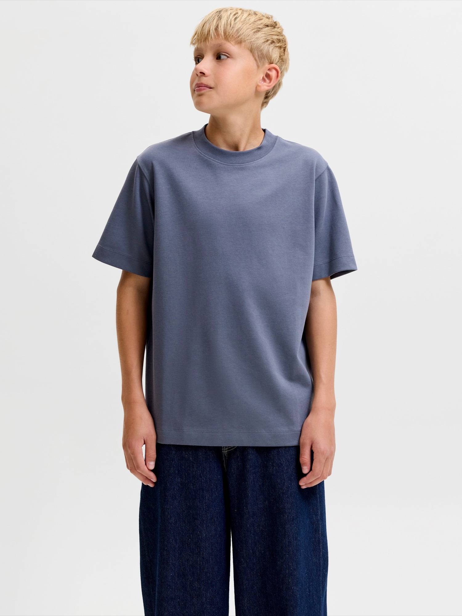 Jack & Jones Junior Shirts 'JJEBARRON'  basalgrå