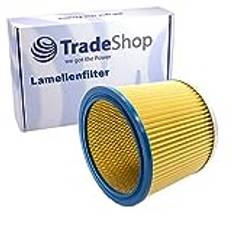 Trade-Shop veckat filter kompatibelt med ShopVac Pro 1300, 1 300 Inox, 30, 30 PW, Super 30 våt- och torrdammsugare – filter, patronfilter