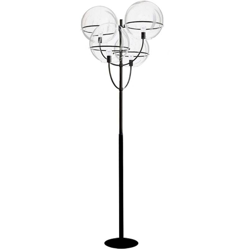 Oluce Lyndon 350/m Gulvlampe - Udendørs gulvlamper Metal Transparent - L0350/M NE.