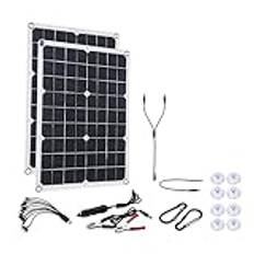 12 volt/24 volt solpanelsats 500W solpanel 18V Solcell 100A Controller Solar for telefon Rv Billaddare utomhusbatteri för Off Grid-applikationer(Solar panel)