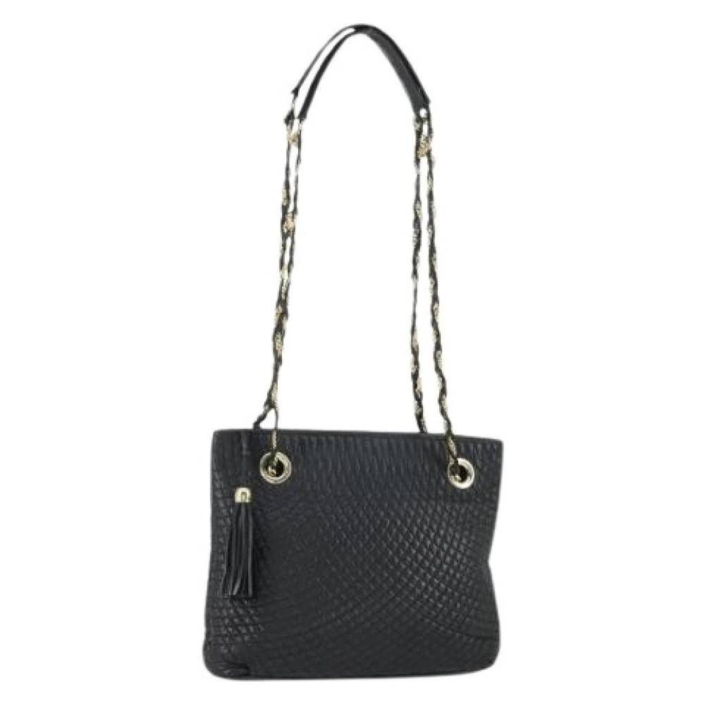 Bally Pre-owned Pre-owned Læder Skuldertaske - Vintage - Dame - Sort - ONE SIZE - Uld