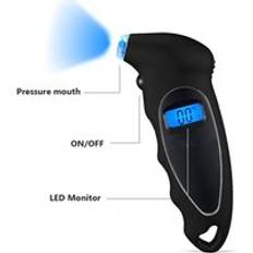 Däck lufttrycksmätare elektronisk digital lcd bildäck manometer barometrar testverktyg för bilbil motorcykel