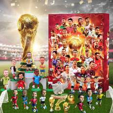 VM 2024 Adventskalender Verdensmesterskab Adventskalender Jul Blind Box Messi, Cairo, Mbappe, etc.