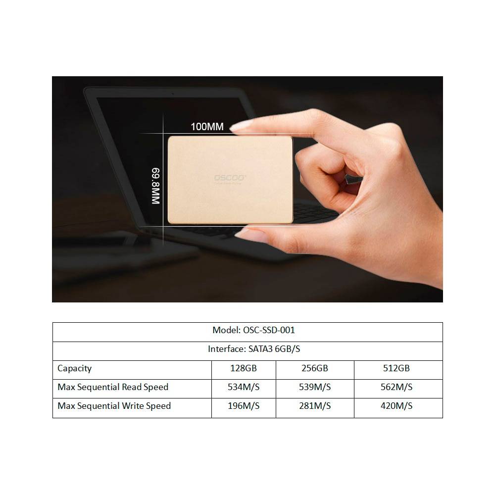 Oscoo 2.5 “sataiii ssd 500gb 240gb 120gb 480gb 960gb 1tb ssd hårddisk skiva skiva solid state-skivor intern ssd 128gb 256gb