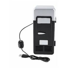 LED Mini USB Køleskab USB Køleskab Drikke Doser Køleskab og Varmer Sort [kk]
