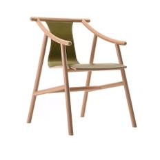 Gebruder Thonet Vienna - Magistretti Armchair, Black C01, Saddle Leather C01 Col. 004 - Matstolar - Vico Magistretti - Svart - Läder/Trä