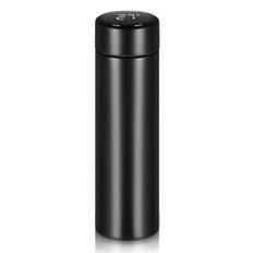 Flintronic Termosflaska, 500 ml vattenflaska vakuum isoleringskopp 304 rostfritt stål, LCD-pekskärm temperaturdisplay, smart bägare tätningsflaska perfekt för värme och kyla