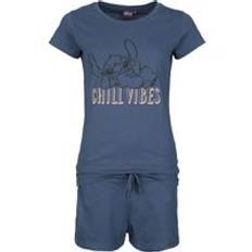 Lilo & Stitch - Disney Pyjamas - Chill Vibes - S 3XL - för Dam - blå