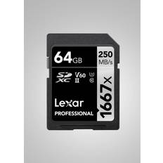 Lexar Professional 1667X SDXC UHS-II U3 (V60) R250/W120 64GB