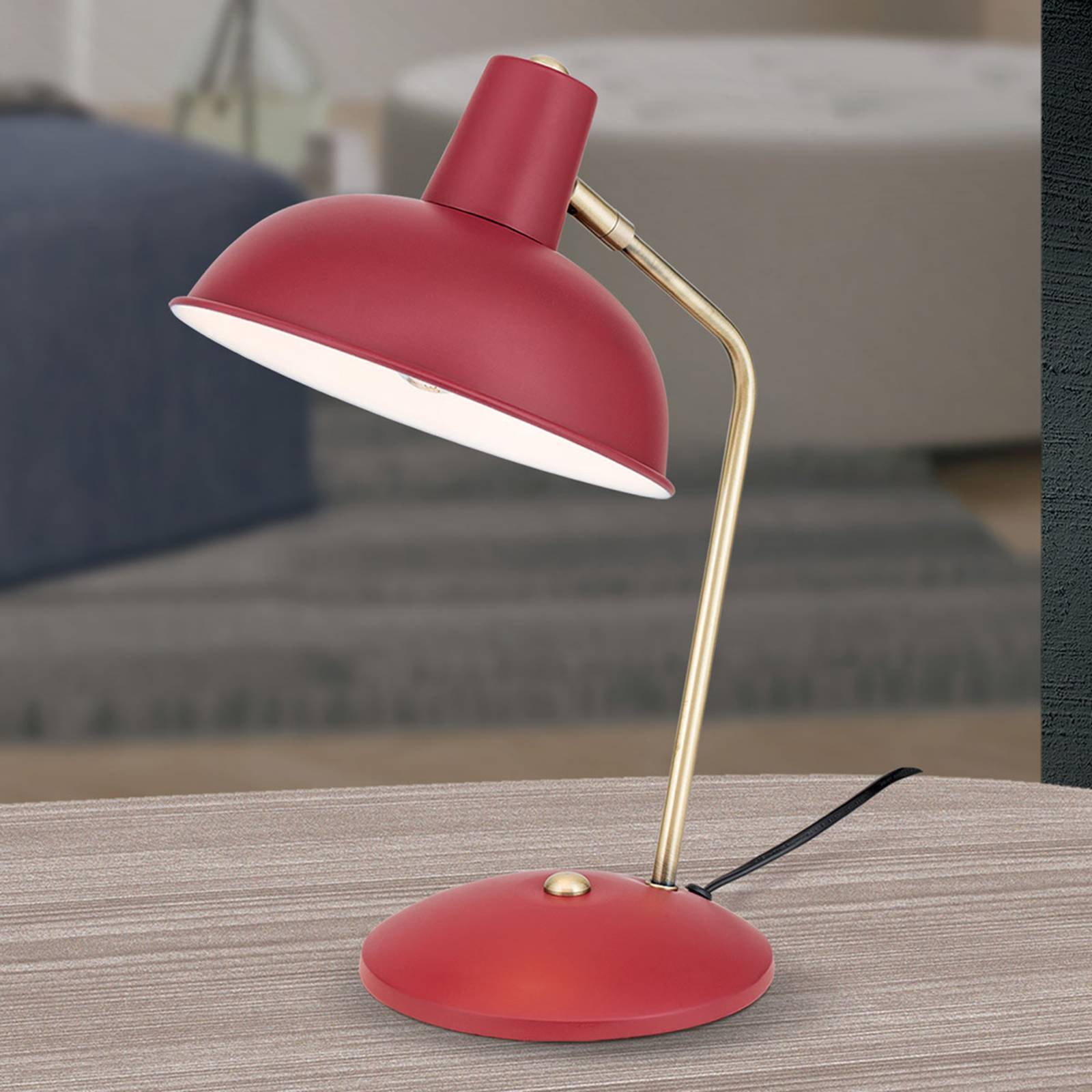 ORION Skrivbordslampa Fedra, Röd, Arbetsrum / kontor, Metall, Vintage, Bordslampa