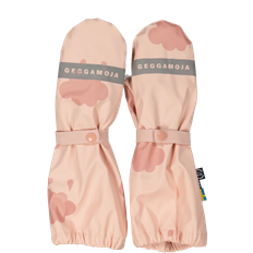 Geggamoja Rain Mitten Fleece Sportswear Pink Cloud - 7-8 Year
