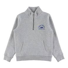 GANT Sweatshirt - Dragkedja med grafik - Light Grey Melange - GANT - 11-12 år (146-152) - Sweatshirt