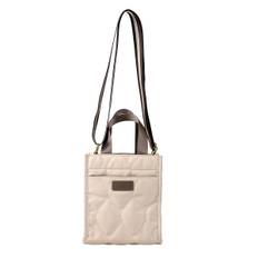 shoulder quilted mini shoulder crossbody [Lizdays] Women's bag, bag, bag, bag, small, water-repellent (natural/gray beige)