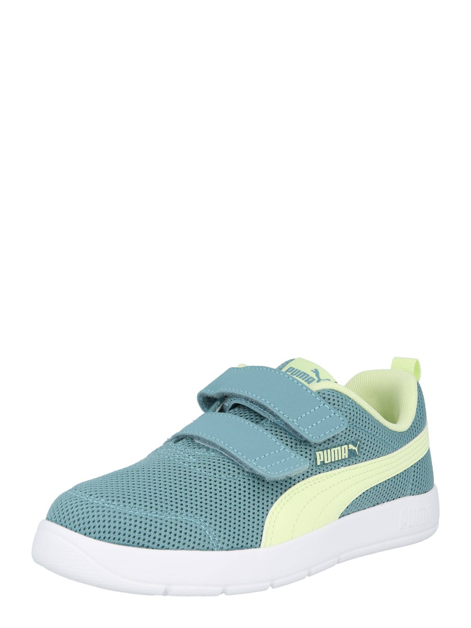 PUMA Sneaker 'Courtflex V3 Mesh PS' blå / ljusgrön