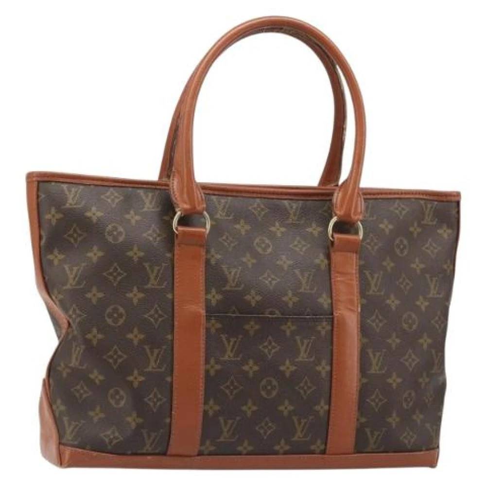 Louis Vuitton Vintage Pre-owned Monogram Canvas Håndtaske - Vintage - Dame - Brun - ONE SIZE - Uld